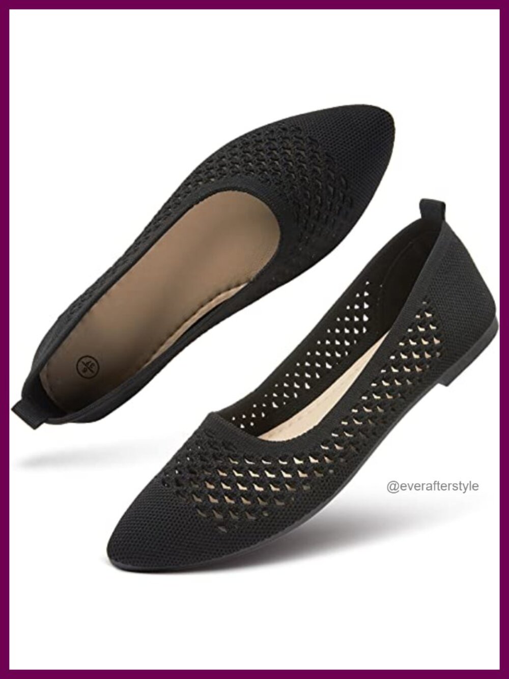 Women's Breathable Mesh Ballet Flats Slip On Dress Shoes